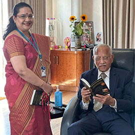 Book launch with Dr. Pratap C Reddy